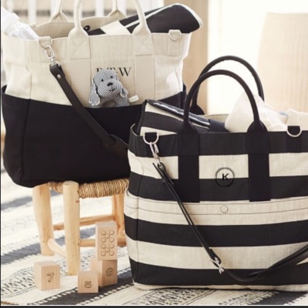 Pottery Barn Fillmore Large Tote Super Bag Stripe